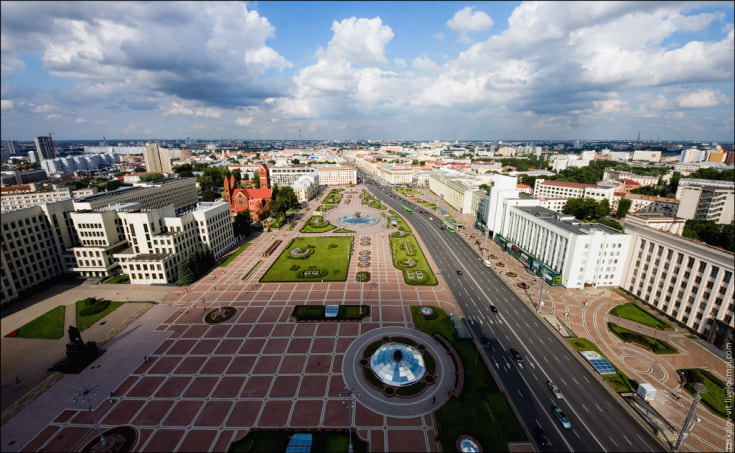Минск с высоты. Автор фото: raskalov_vit