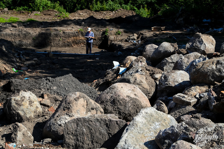 Археологические раскопки в историческом центре Полоцка