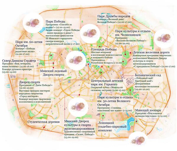 Карта площадок. Фото: vsr.mil.by