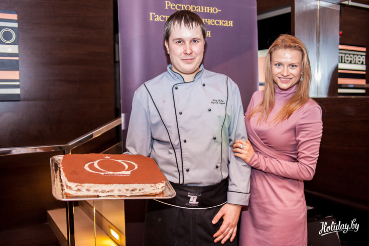 Алена Высоцкая, директор ресторанно-гастрономической Премии Golden Chef и Андрей Резников, шеф-повар ресторана «Perfetto»
