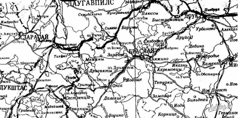 Карта 1958 года. Источник: narrow.parovoz.com 