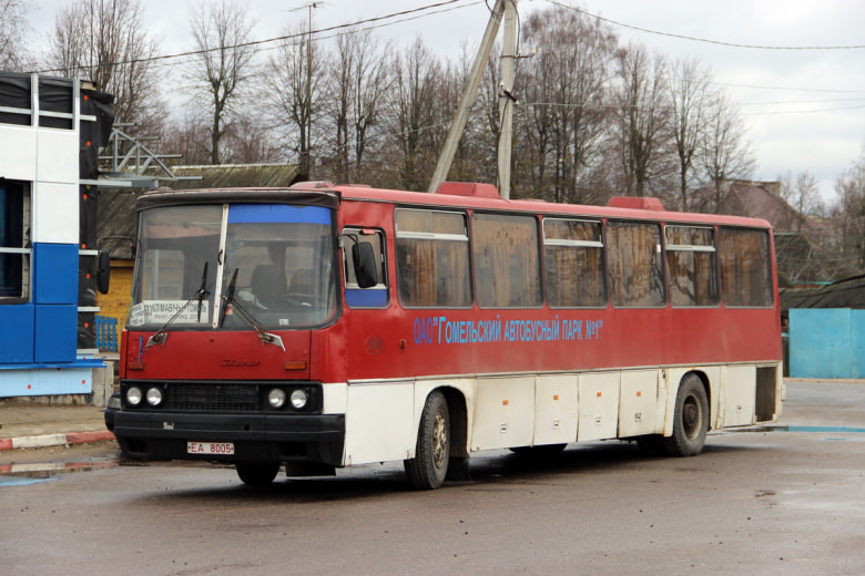 Ikarus 250 на маршруте Климовичи-Гомель, 2014 год. Фото: Владимир Садовский