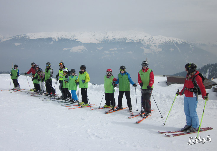 Юные лыжники 