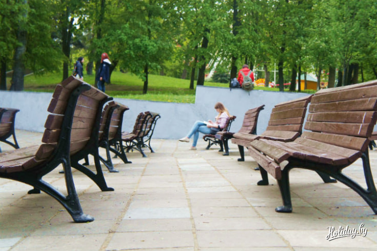 В парке Горького есть место и для спокойного отдыха