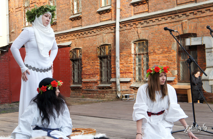 Театральная сценка о жертвоприношении богу Перуну