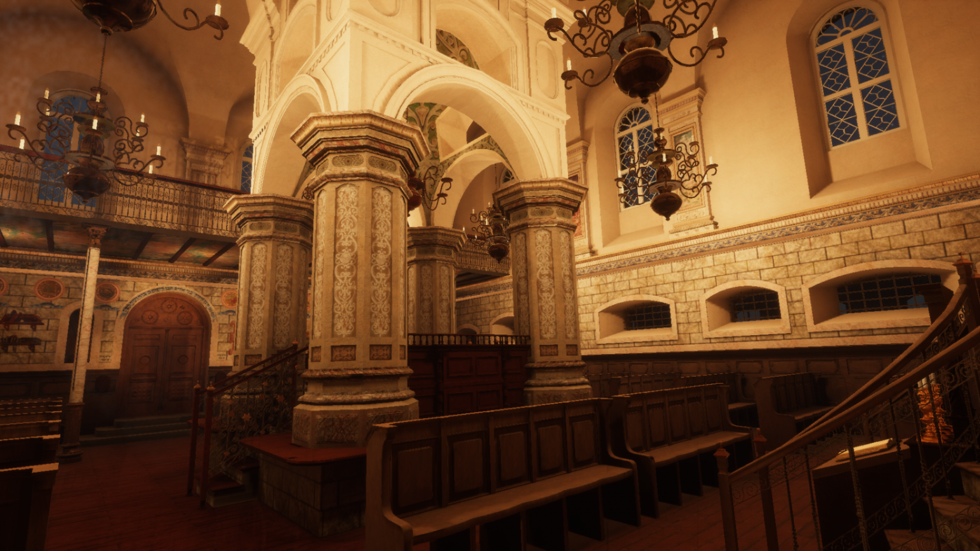 VR-реконструкция синагоги, проект Belarus Shtetl, права на изображение принадлежат Центру белорусско-еврейского культурного наследия