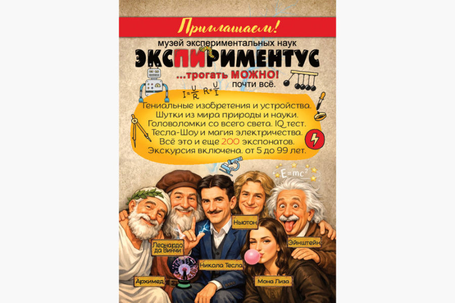 Выставка Интерактивный музей занимательных наук «Экспириментус»