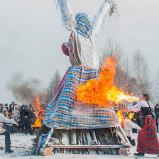 Праздник Шырокая Масленіца ў беларускім скансэне