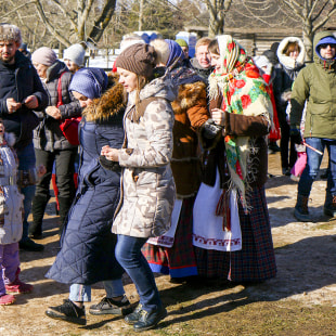 Праздник Шырокая Масленіца ў беларускім скансэне
