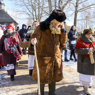 Праздник Шырокая Масленіца ў беларускім скансэне