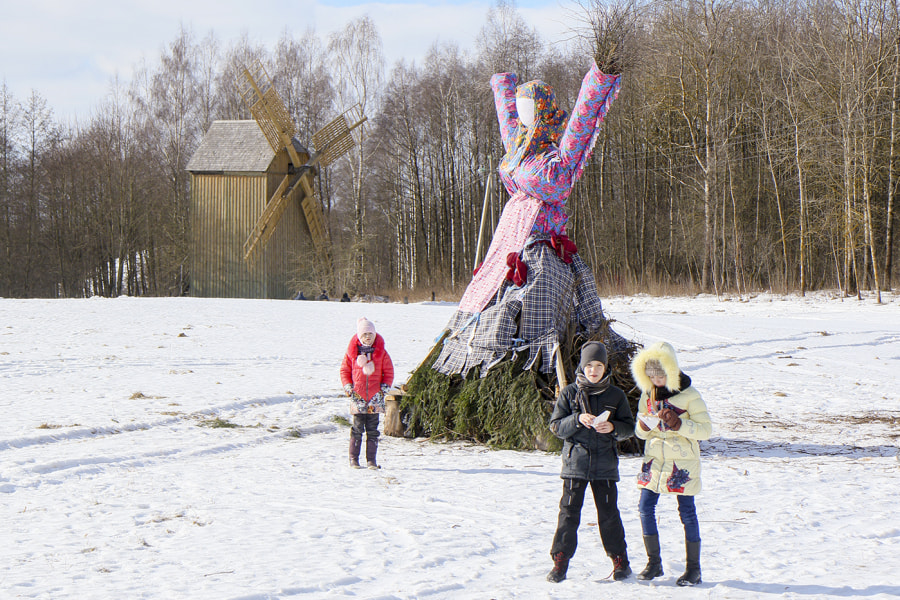 Праздник Шырокая Масленіца ў беларускім скансэне