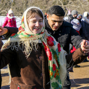 Праздник Шырокая Масленіца ў беларускім скансэне