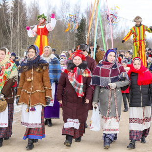 Праздник Шырокая Масленіца ў беларускім скансэне