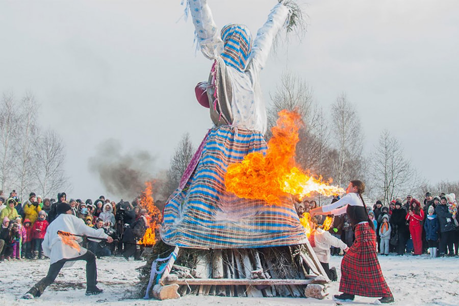 Праздник «Масленіца» в Строчицах