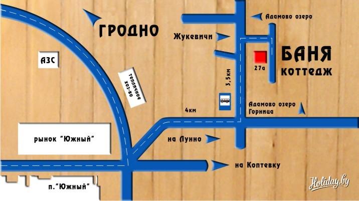 Схема проезда к усадьбе Домашний очаг