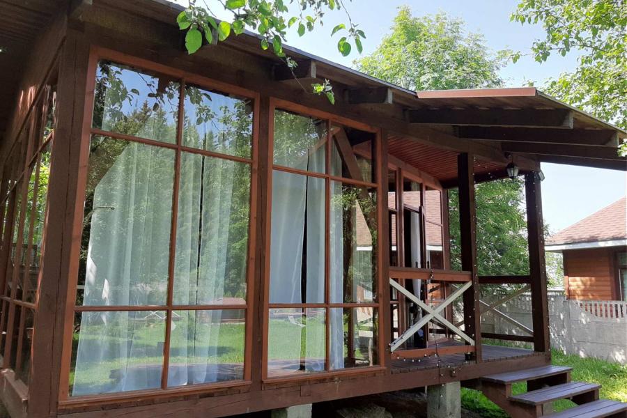 "Стекляшка" беседка для отдыха