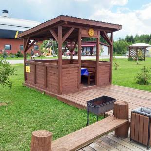 Беседки в загородном экопарке «Акварель»