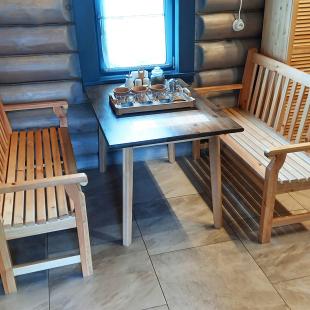 Баня в Eco Holiday Village в загородном комплексе экопарк "Акварель"