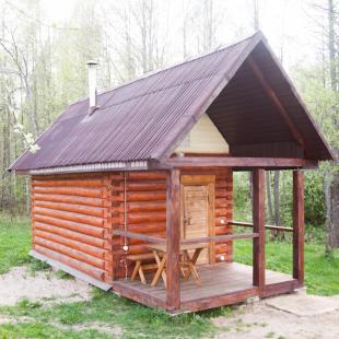Баня в усадьбе "Бабарики" на берегу озера