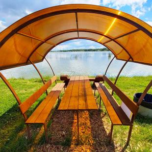 Беседки в загородном экопарке «Акварель»