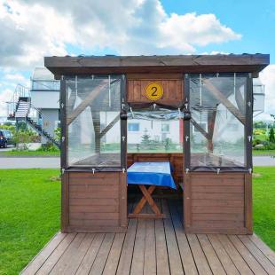 Беседки в загородном экопарке «Акварель»