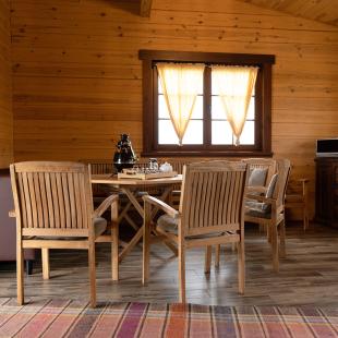 Баня на озере в загородном экопарке «Акварель»