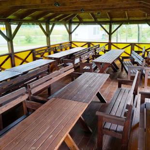 Беседки в загородном экопарке «Акварель»