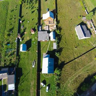 Аэросъемка усадьбы «Благодать в Чечевичах» в Могилевской области