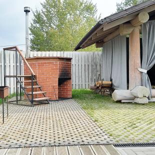 Баня в Eco Holiday Village в загородном комплексе экопарк "Акварель"