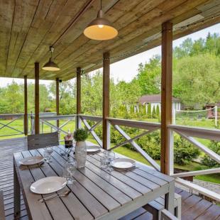 2-х уровневый дом с террасой в загородном комплексе "Пигасово" на 13 спальных мест