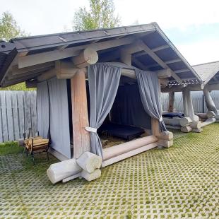 Баня в Eco Holiday Village в загородном комплексе экопарк "Акварель"