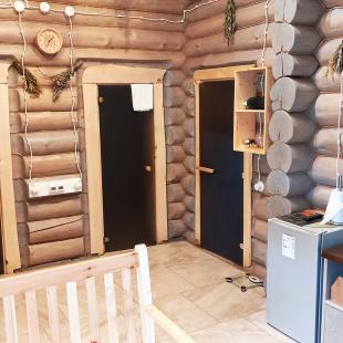 Баня в Eco Holiday Village в загородном комплексе экопарк "Акварель"