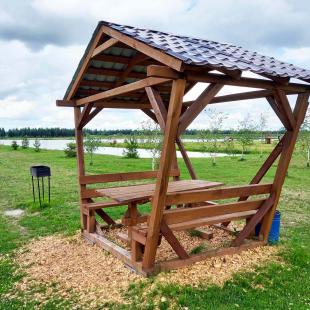 Беседки в загородном экопарке «Акварель»
