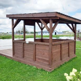 Беседки в загородном экопарке «Акварель»